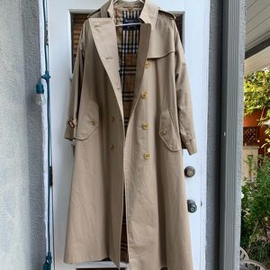 Vintage burberry floor length trench